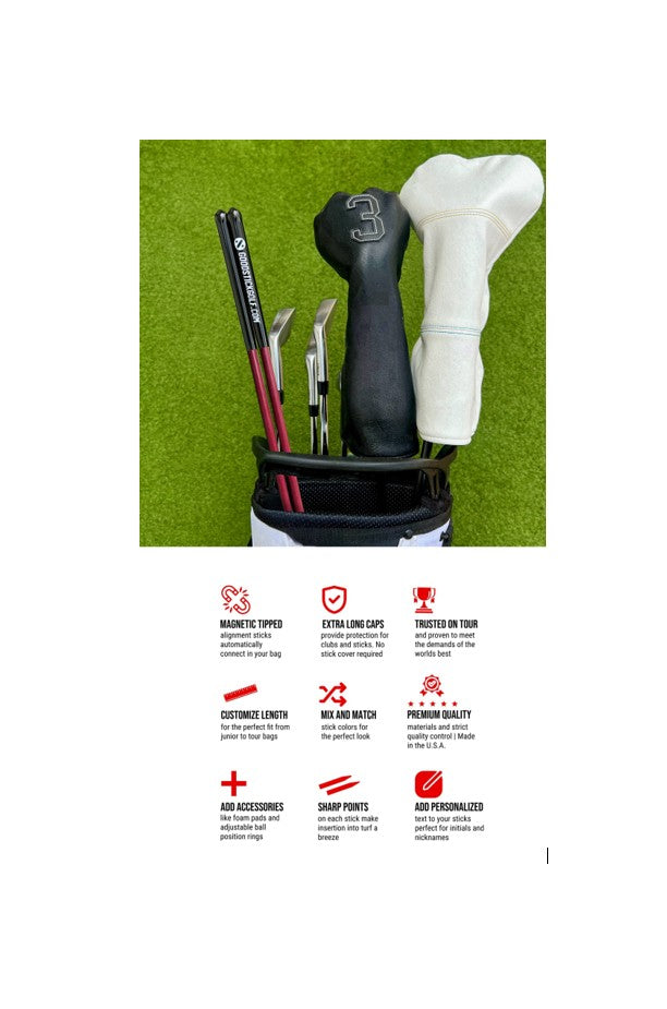 Goodstick Maroon Magnetic Alignment Sticks