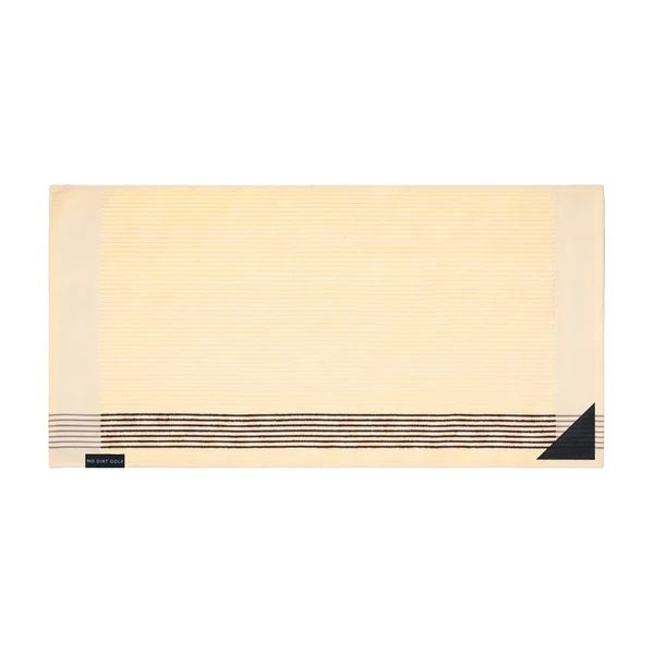No Dirt Ultimate Caddy Towel - Cream w Chocolate Stripes