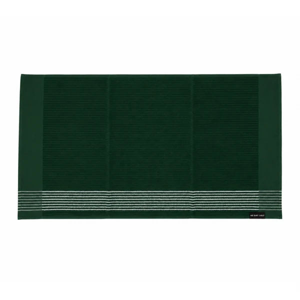 No Dirt Ultimate Caddy Towel - Green w Light Blue Stripes