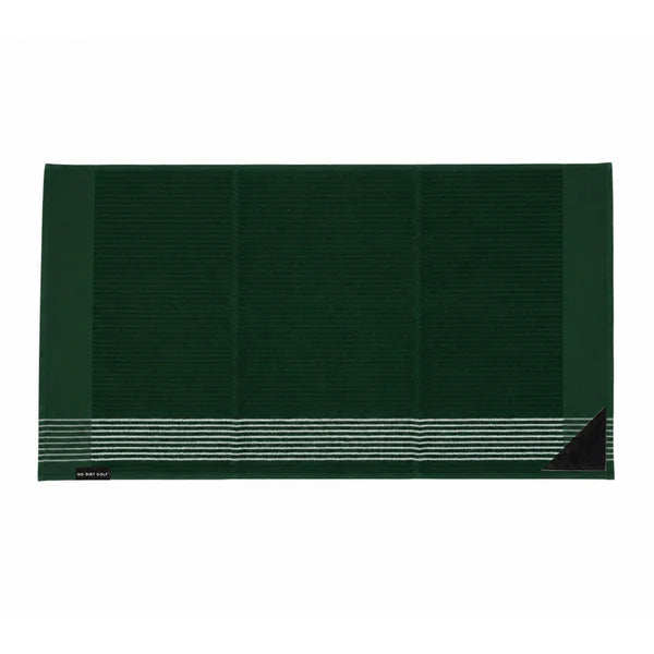 No Dirt Ultimate Caddy Towel - Green w Light Blue Stripes