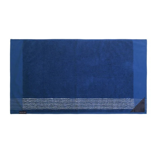 No Dirt Ultimate Caddy Towel - Navy w White  Stripes