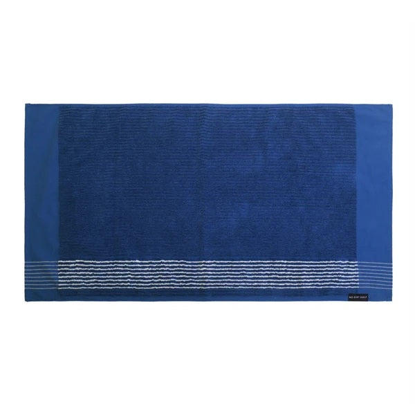 No Dirt Ultimate Caddy Towel - Navy w White  Stripes